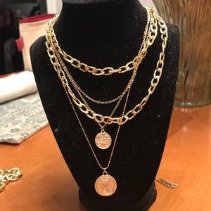 Multi chain necklace